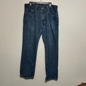 Levi's 559 Men's Jeans 36X31 Blue Denim Straight Leg Dark Wash Casual Stretch